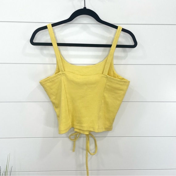 The Ragged Priest Corset Crop Top Yellow Large - Picture 6 of 9